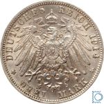 BAYERN, 3 Mark, König Ludwig III., 1914 D, Jg. 52