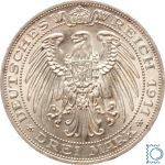 PREUSSEN, 3 Mark 1911 A, Wilhelm II., Universität Breslau - J108 vz