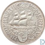 Weimar 5 Mark 1927 A, Bremerhaven, J.326, Silber