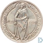 Weimar 3 Mark 1928 A, 900 Jahre Naumburg an der Saale, J.333, Silber