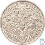Weimar 3 Mark 1927 A, Jahrtausendfeier Nordhausen, J.327, Silber