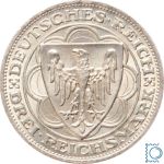Weimar 3 Mark 1927 A, Bremerhaven, J.325, Silber