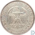 Weimar 3 Mark 1929 E, 100 Jahre Burg und Stadt Meissen, J.338, Silber