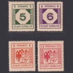 Lokalausgaben Görlitz 1946, Michel Nr. 1-4 postfrisch