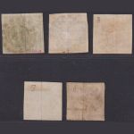 Bayern 1850 - MiNr. 3-7 gestempelt in Prachterhaltung