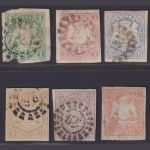 Bayern 1867/86 - MiNr. 14-19 gestempelt in Prachterhaltung