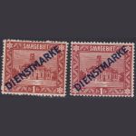 Saargebiet Dienstmarken MiNr. D 11 I + II ungebraucht mit Falz