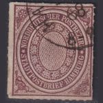NDP Norddeutscher Bund MiNr. 12 gestempelt - Stadtzustellbezirk Hamburg