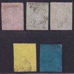 Sachsen 1851- MiNr. 3-6 gestempelt - 1/2 - 3 Ngr. - König Friedrich August II.