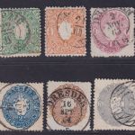 Sachsen 1863 - MiNr. 14-19 gestempelt komplett