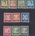 Bund MiNr. 347-358 y R postfrisch; Rollenmarken mit ungerader Nr. komplett