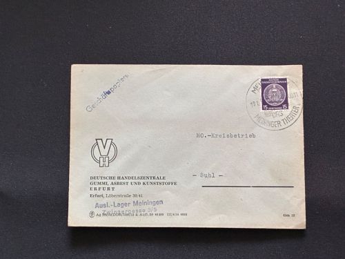 10 Belege DDR, Dienstpost (A), Bedarf, Geschäfts- und Behördenpost (OJM3386)
