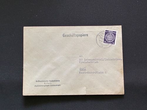10 Belege DDR, Dienstpost (A), Bedarf, Geschäfts- und Behördenpost (OJM3387)