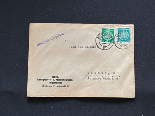 10 Belege DDR, Dienstpost (A), Bedarf, Geschäfts- und Behördenpost (OJM3391)