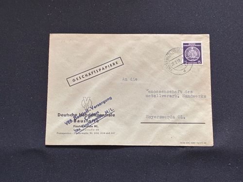 10 Belege DDR, Dienstpost (A), Bedarf, Geschäfts- und Behördenpost (OJM3401)