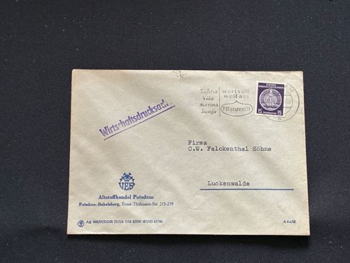 10 Belege DDR, Dienstpost (A), Bedarf, Geschäfts- und Behördenpost (OJM3410)