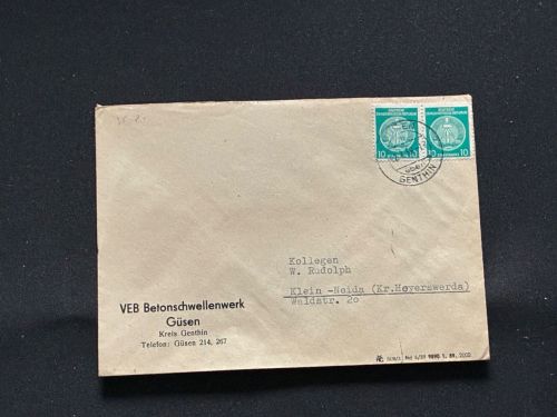 10 Belege DDR, Dienstpost (A), Bedarf, Geschäfts- und Behördenpost (OJM3422)