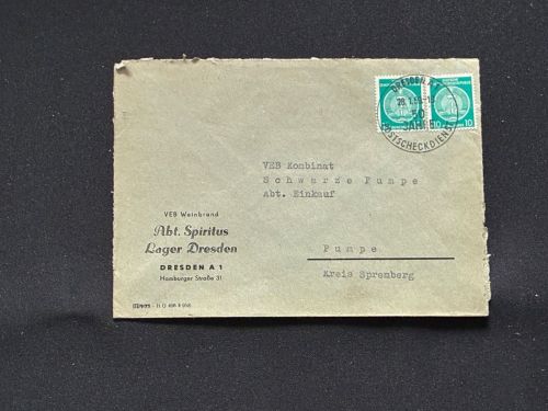 10 Belege DDR, Dienstpost (A), Bedarf, Geschäfts- und Behördenpost (OJM3423)