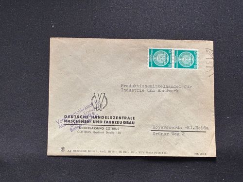 10 Belege DDR, Dienstpost (A), Bedarf, Geschäfts- und Behördenpost (OJM3427)