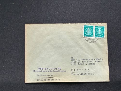 10 Belege DDR, Dienstpost (A), Bedarf, Geschäfts- und Behördenpost (OJM3439)