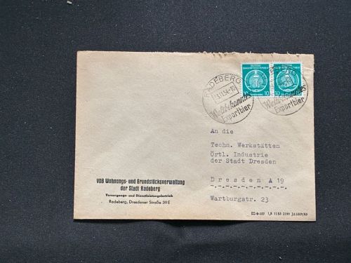 10 Belege DDR, Dienstpost (A), Bedarf, Geschäfts- und Behördenpost (OJM3441)