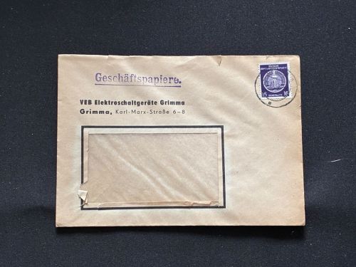 10 Belege DDR, Dienstpost (A), Bedarf, Geschäfts- und Behördenpost (OJM3450)