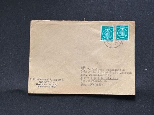 10 Belege DDR, Dienstpost (A), Bedarf, Geschäfts- und Behördenpost (OJM3452)