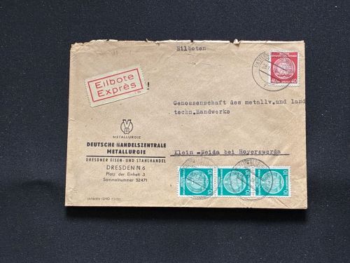 10 Belege DDR, Dienstpost (A), Bedarf, Geschäfts- und Behördenpost (OJM3470)