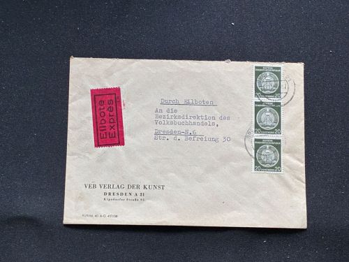 10 Belege DDR, Dienstpost (A), Bedarf, Geschäfts- und Behördenpost (OJM3475)