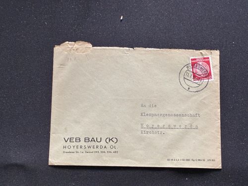 10 Belege DDR, Dienstpost (A), Bedarf, Geschäfts- und Behördenpost (OJM3479)