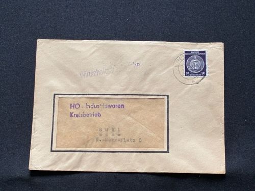 10 Belege DDR, Dienstpost (A), Bedarf, Geschäfts- und Behördenpost (OJM3555)