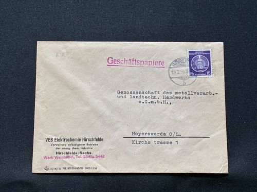 10 Belege DDR, Dienstpost (A), Bedarf, Geschäfts- und Behördenpost (OJM3559)