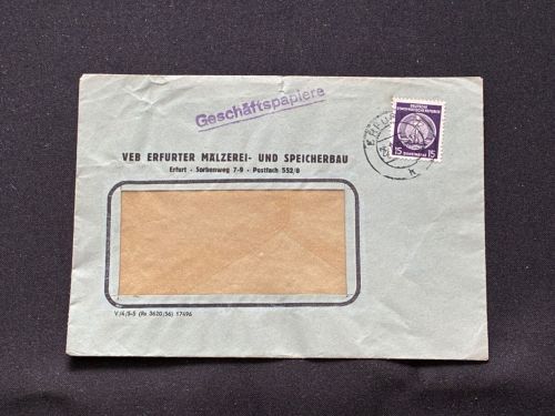 10 Belege DDR, Dienstpost (A), Bedarf, Geschäfts- und Behördenpost (OJM3560)