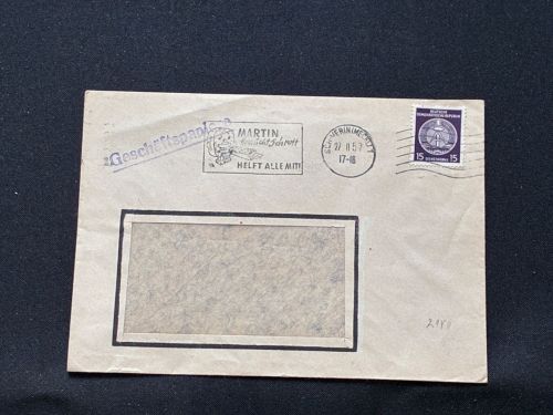 10 Belege DDR, Dienstpost (A), Bedarf, Geschäfts- und Behördenpost (OJM3563)