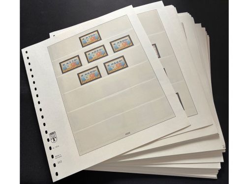 Vordruckblätter Lindner T-System, 18 Ringe, Bund, Jahre 1995-1999, gebraucht