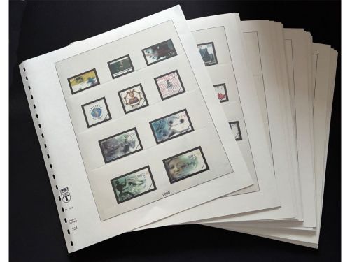 Vordruckblätter Lindner T-System, 18 Ringe, Bund, Jahre 2000-2004, gebraucht