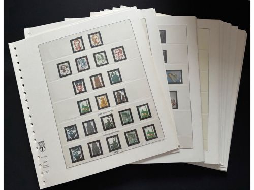 Vordruckblätter Lindner T-System, 18 Ringe, Bund, Jahre 1980-1989, gebraucht