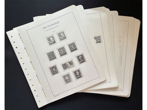 Vordruckblätter Leuchtturm SF, Bund, Jahre 1949-1969, gebraucht (BSB3603)
