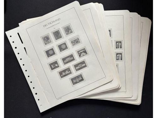 Vordruckblätter Leuchtturm SF, Bund, Jahre 1970-1979, gebraucht (BSB3607)