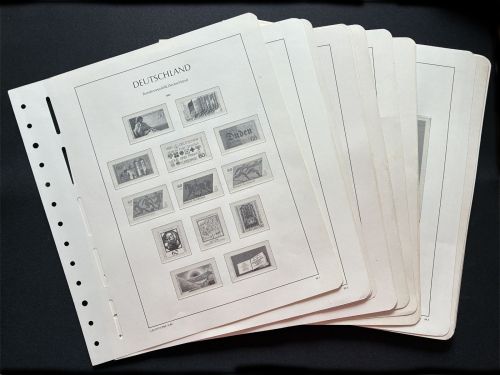 Vordruckblätter Leuchtturm SF, Bund, Jahre 1980-1989, gebraucht (BSB3613)