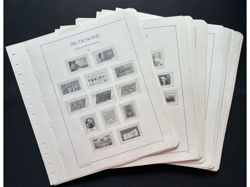 Vordruckblätter Leuchtturm SF, Bund, Jahre 1980-1989, gebraucht (BSB3614)