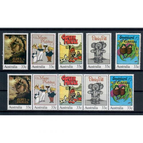 Australien, MiNr. 940-944 und Fünferstreifen **