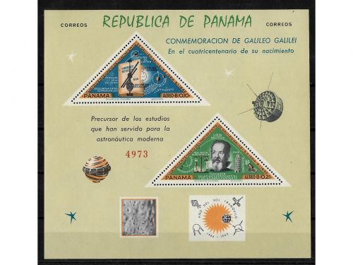 Panama, MiNr. Block 36 und 37 **, 400. Geburtstag Galileo Galilei