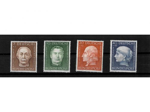 Bund, MiNr. 200-203 postfrisch, Helfer der Menschheit