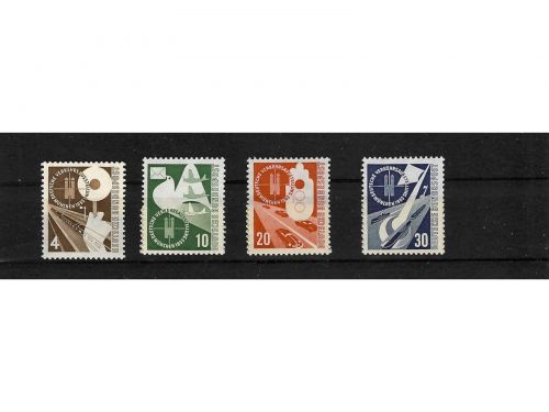 Bund, MiNr. 167-170 postfrisch, Deutsche Verkehrsausstellung, München