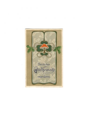 AK, Neujahr, Prägekarte, Herzliche Glückwünsche zum Neuen Jahre, 31.12.1907