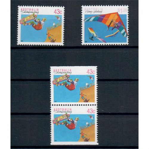 Australien, MiNr. 1223-1224, 1223 D oben u. unten geschnitten **