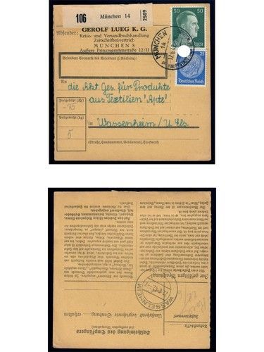 Deutsches Reich, 5 Belege, Bedarf, Sammlerbelege, Hindenburg Frankatur, Lot 3