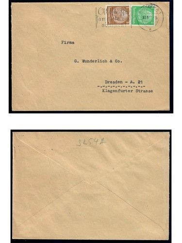 Deutsches Reich, 5 Belege, Bedarf, Sammlerbelege, Hindenburg Frankatur, Lot 9