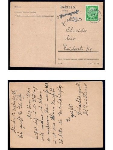Deutsches Reich, 5 Belege, Bedarf, Sammlerbelege, Hindenburg Frankatur, Lot 43